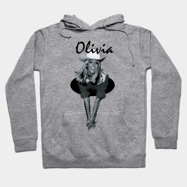 Olivia Newton-John / 80s Vintage Fan Design Hoodie by Trendsdk